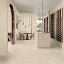 Unique Bourgogne: Italian Stone-Look Porcelain Inspired by French Limestone