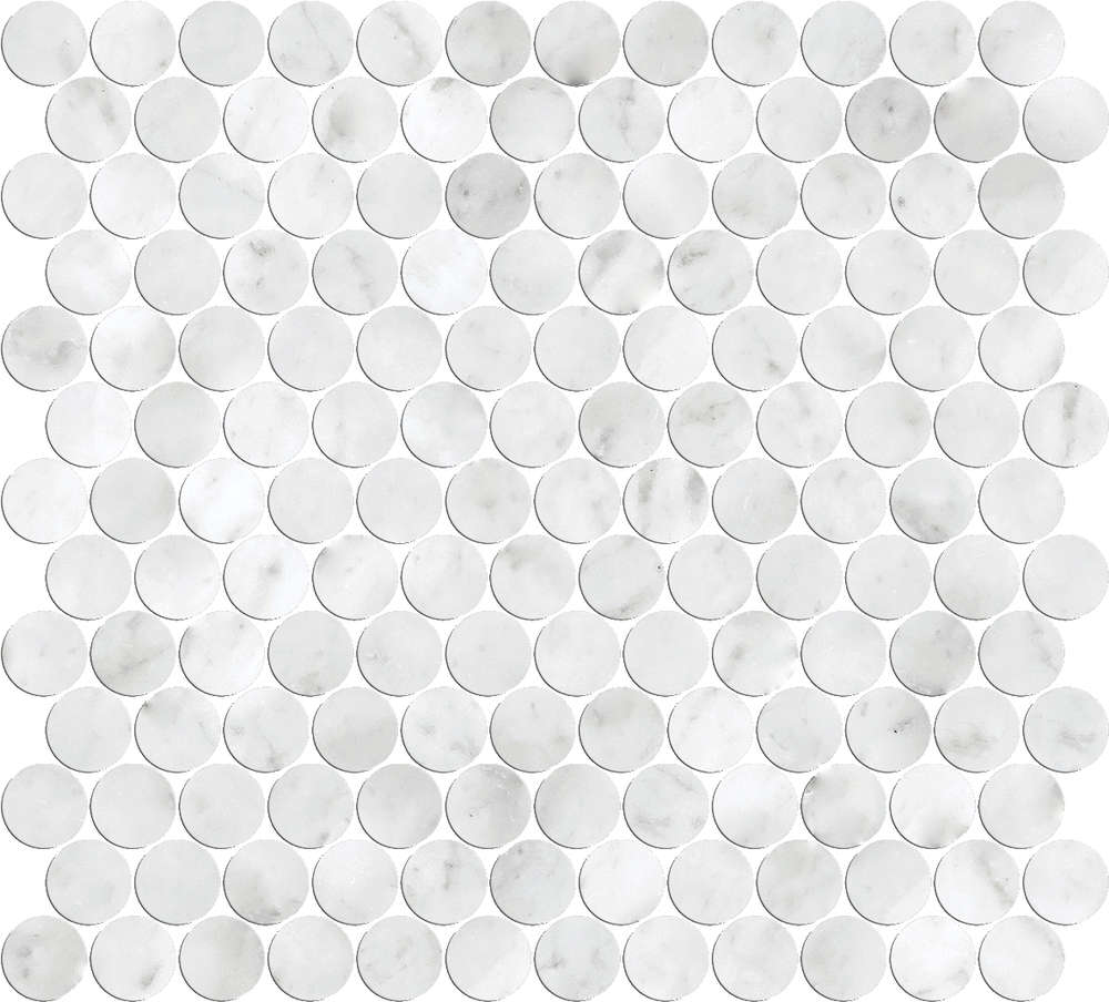 Dsa Loop Collection Penny Rounds Penny Rounds Carrara – Tile Fusion