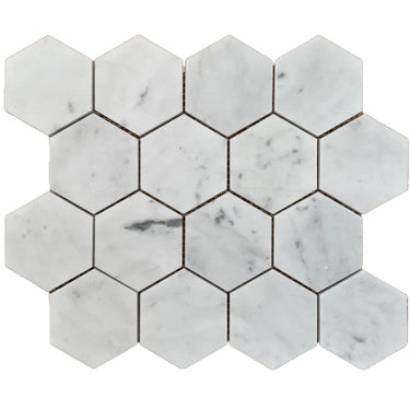 Premium Classic Carrarra Hexagon
